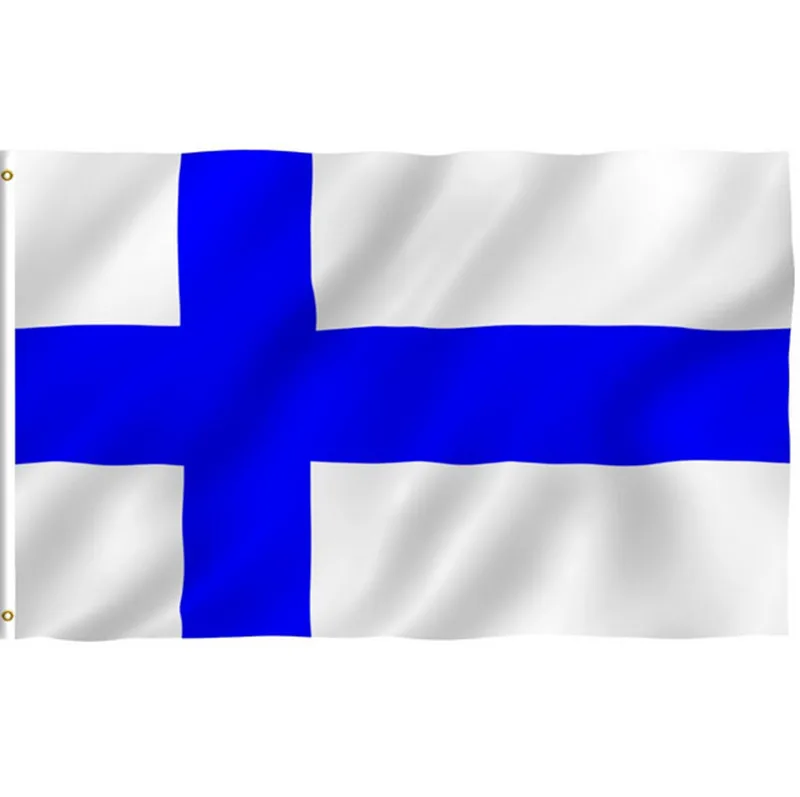 Финский флаг новый качественный 90х150 см Suomen tasavalta/Republiken финский Suomi баннер siniristippu