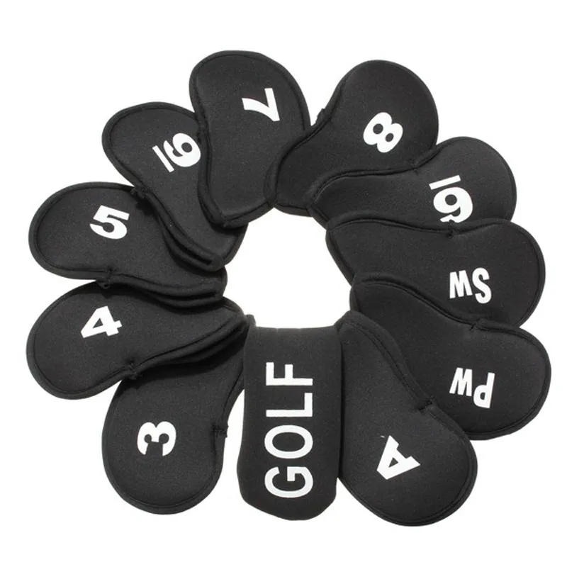 

Hot 10 Pcs Golf Head Covers with Club Iron Putter Cover Protection Portable Durable Tool MVI-ing
