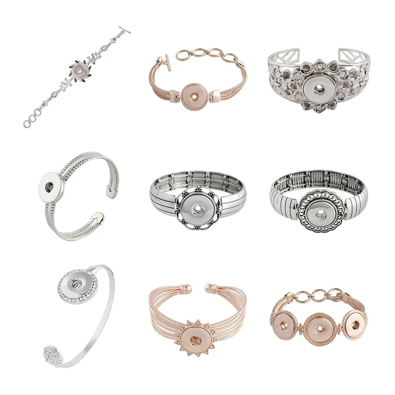 

Новый модный браслет с кнопками 20 мм 18 мм DIY Jewelry 5 шт./лот KD3018