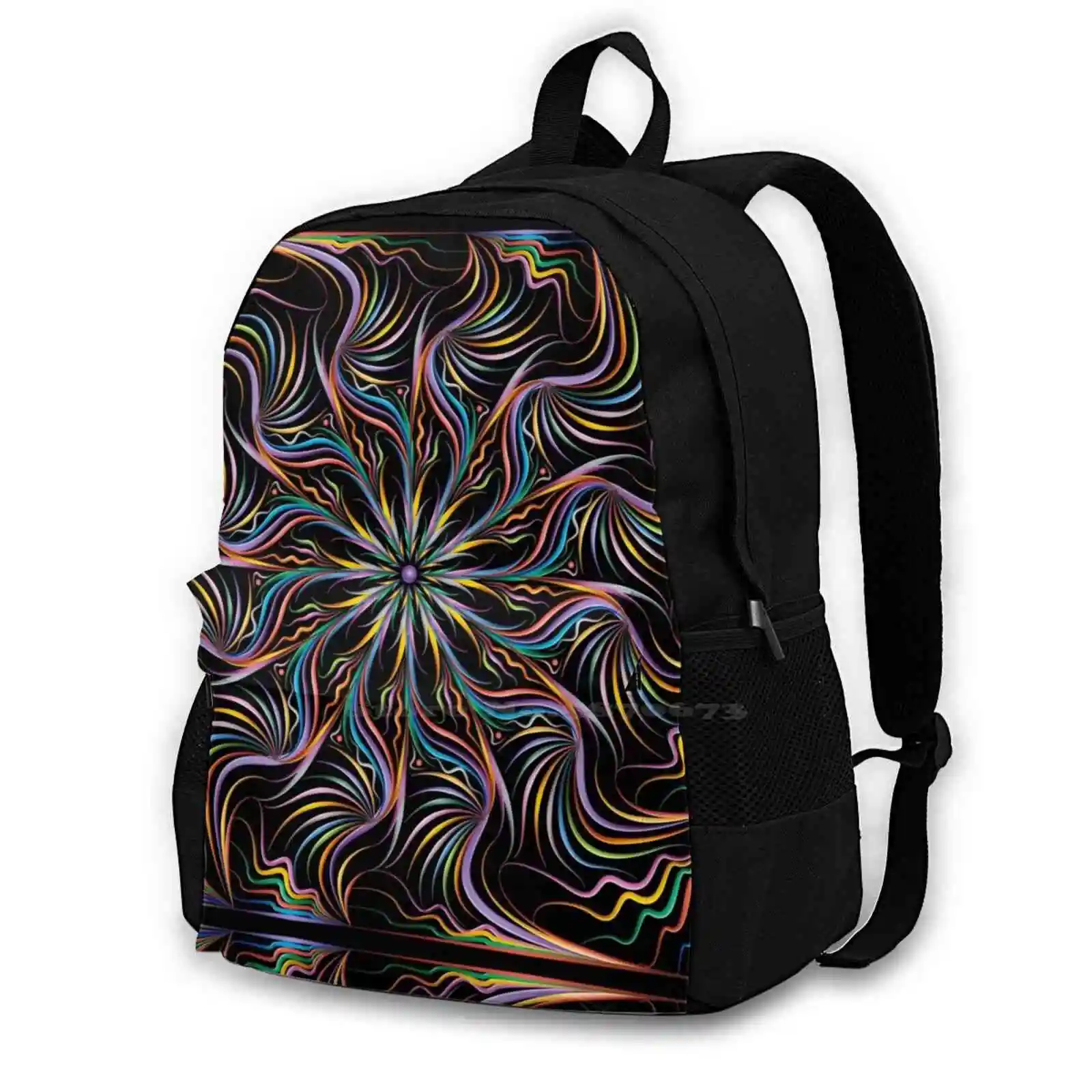 

Sympathetic Paintbrush School Bags Travel Laptop Backpack Illuminated Mandalas Sympathetic Paintbrush Mandala Benevolent Flying