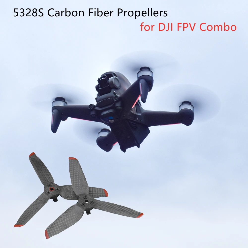 5328S Carbon Fiber Propellers for DJI FPV Combo Quick Release Propeller Replacement Props Paddle Blade Drone Accessories carbon fiber propeller blades are suitable for dji fpv combo ride through aircraft drone accessories