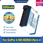 Аккумулятор 2080 мА  ч для экшн-камеры Go Pro AHDBT 401, AHDBT401, для GoPro 4 HD Hero 4, Hero4, GoPro AHDBT-401