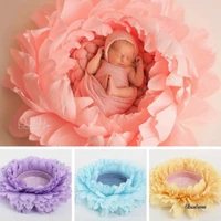 baby photography props flower shaped posing container big petal props infant photo shoot accessories full moon creative props