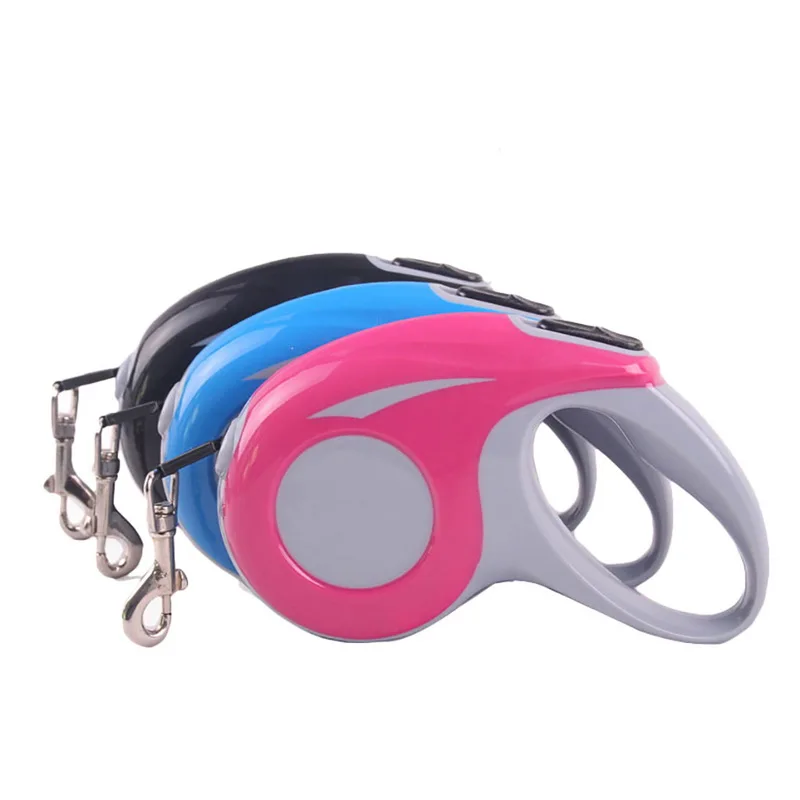 Ходьба автоматический выдвижной поводок для собаки кошка легкого захвата 3 м/5 м