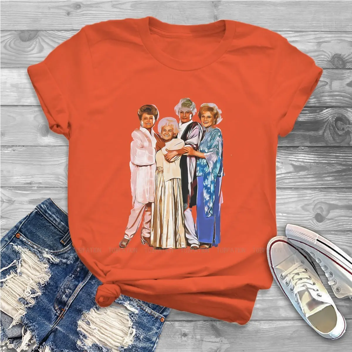 Those Girls Are Golden Hipster TShirts Comedy Family Friendship Bea Arthur Girl 4XL Style Fabric Streetwear T Shirt | Женская одежда