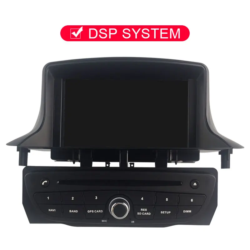 JDASTON Android 9,0 автомобильный dvd-плеер для RENAULT Megane Fluence 3 2009-2013 Восьмиядерный 4G+ 64G Мультимедиа gps стерео wifi радио RDS - Цвет: Black (With DSP)