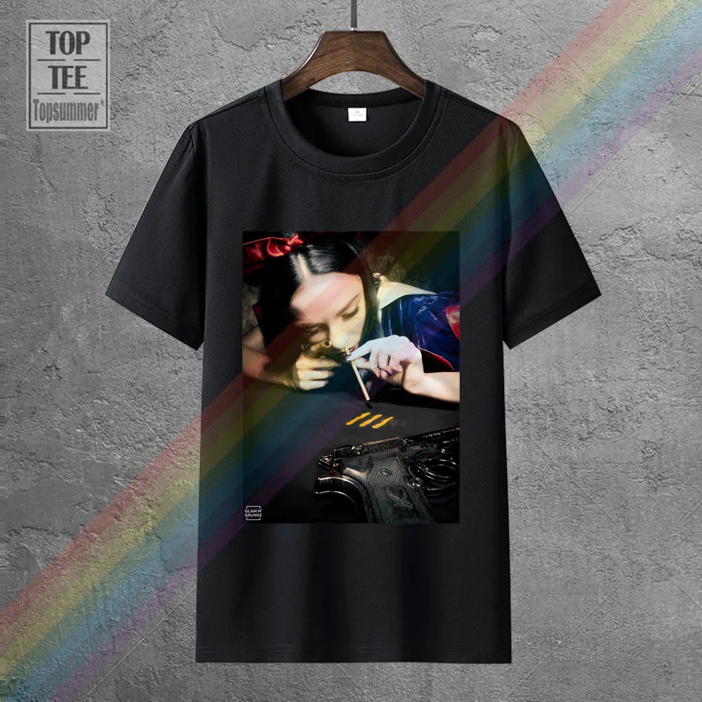 

Белая Снежная футболка Schneewittchen Cocaineer Kokain Blow Swag Новинка крутые топы мужская футболка с коротким рукавом 0427031 2019 Забавные футболки