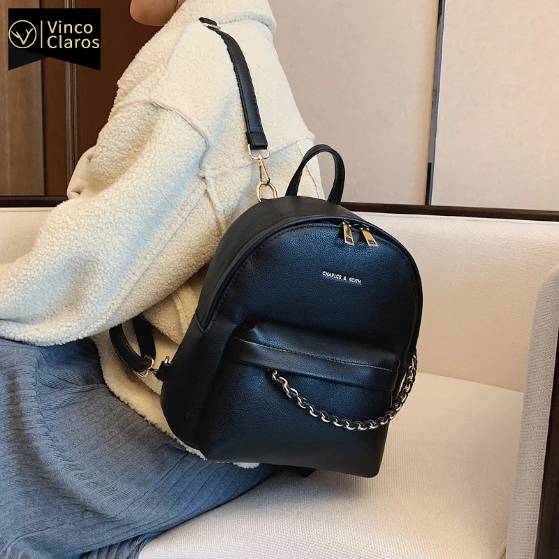 

Luxury Mini Backpack Women Designer Leather Fashion Small Cute Back Pack Travel Mochila Chain Bagpack Sac Purses Bolsa Feminina
