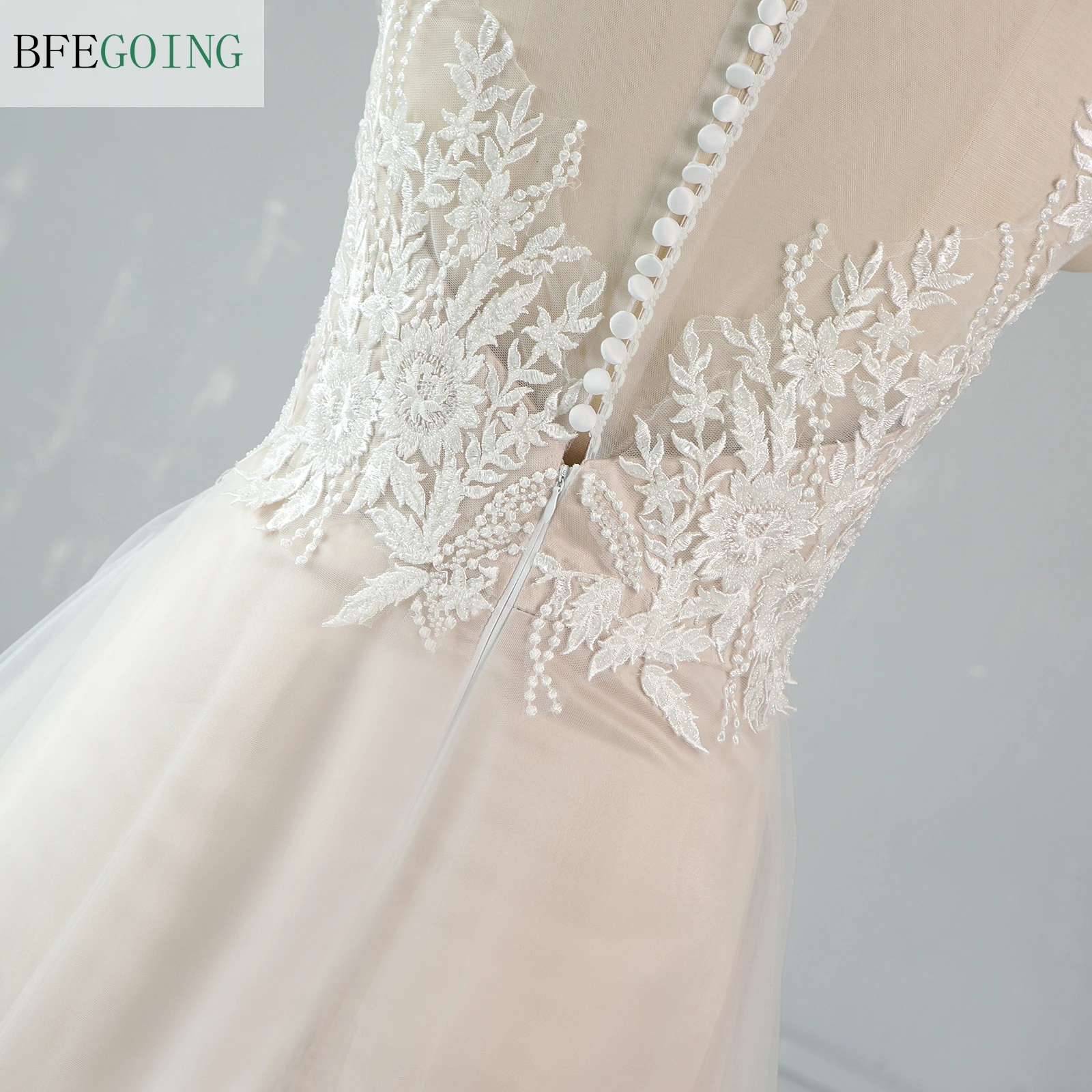 Кружевное свадебное платье цвета слоновой кости без бретелек ТРАПЕЦИЕВИДНОЕ до