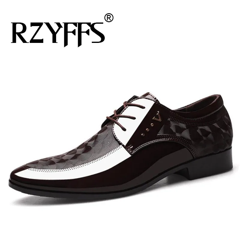 2019 Breathable Black Wedding Shoes Formal Suit Office Man Leather Shoe Summer Autumn Pointed Toe Mens Dress A51-95 | Обувь