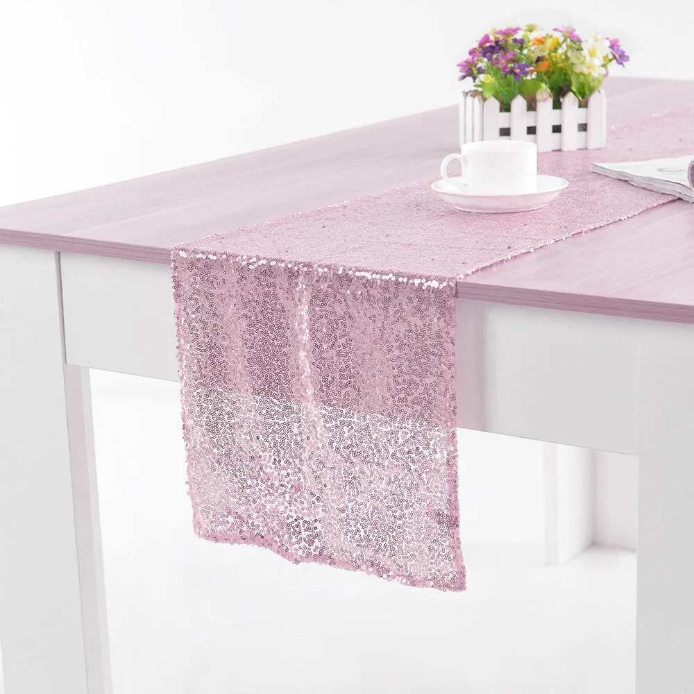 Прямоугольная скатерть с блестками для украшения дома свадьбы рождественской
