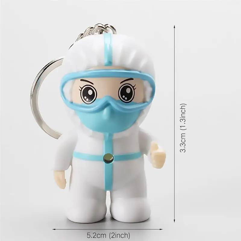 

Creative White Angel Keychain Small Exquisite Cartoon Nurse Keyring Pendant With Hook Toy Gifts Home Decor Present