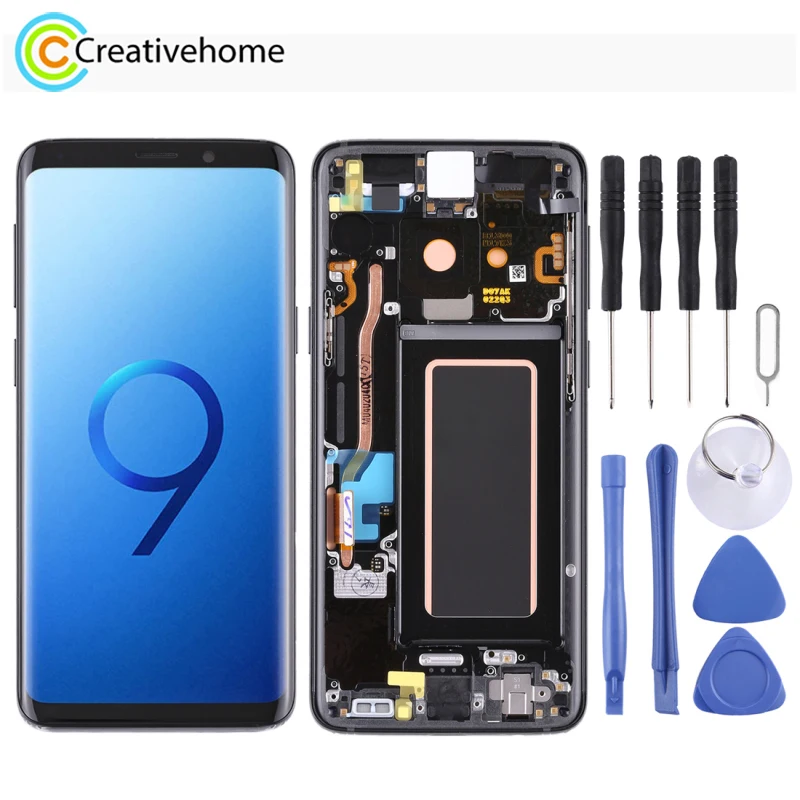 

High Quality LCD Screen and Digitizer Full Assembly with / without Frame for Galaxy S9 / G960F/ G960F/ DS/ G960U/ G960W/ G9600