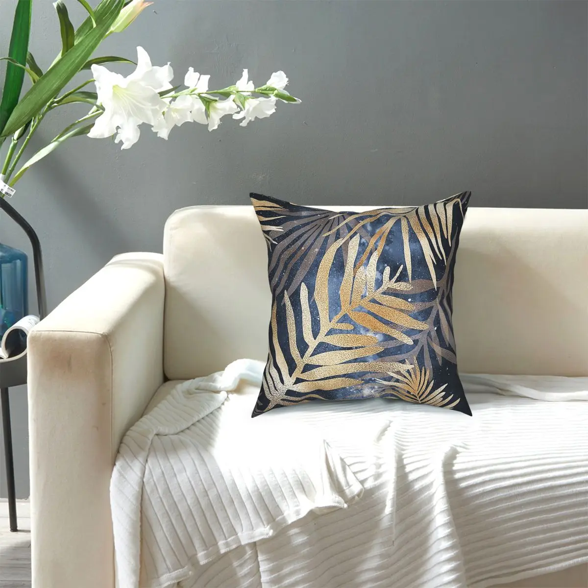 

Tropical Leaves Nordic Art Style Square Pillow Case Polyester Throw Pillow Creative Pillowcover Home Decor