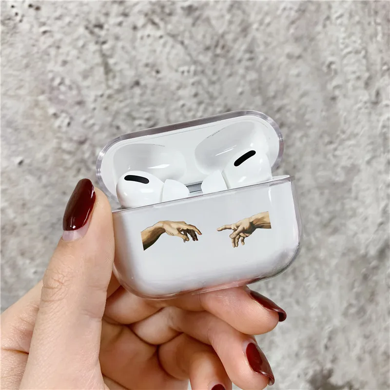 Style 2 Модный Забавный чехол для Apple Airpods Pro, прозрачный жесткий чехол для Air pods Pro, защитный чехол для гарнитуры - Цвет: Style 2