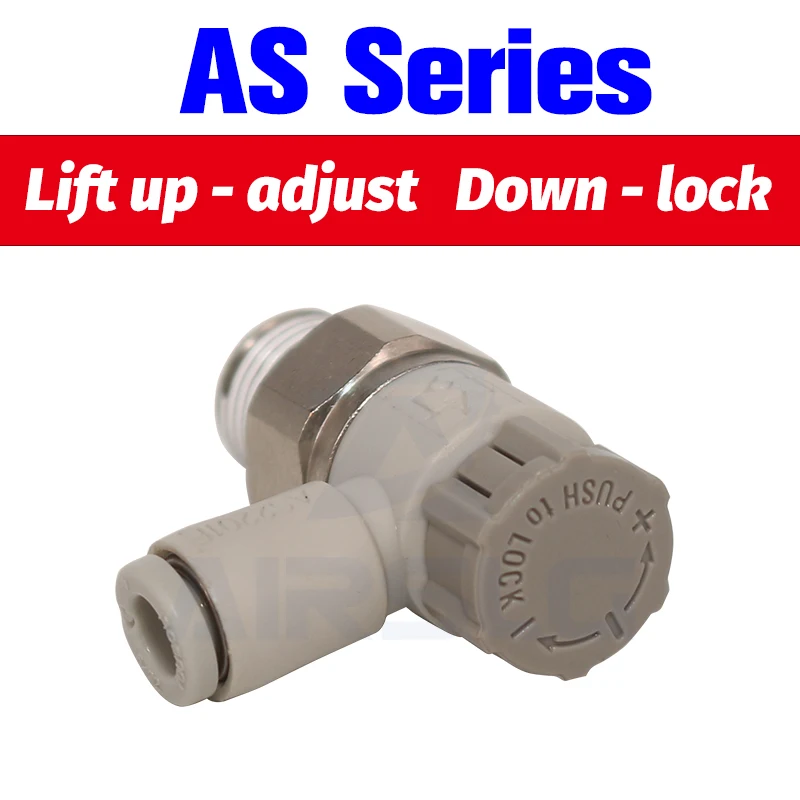 Контроллер скорости SMC с одним касанием пневматический штуцер дроссельным