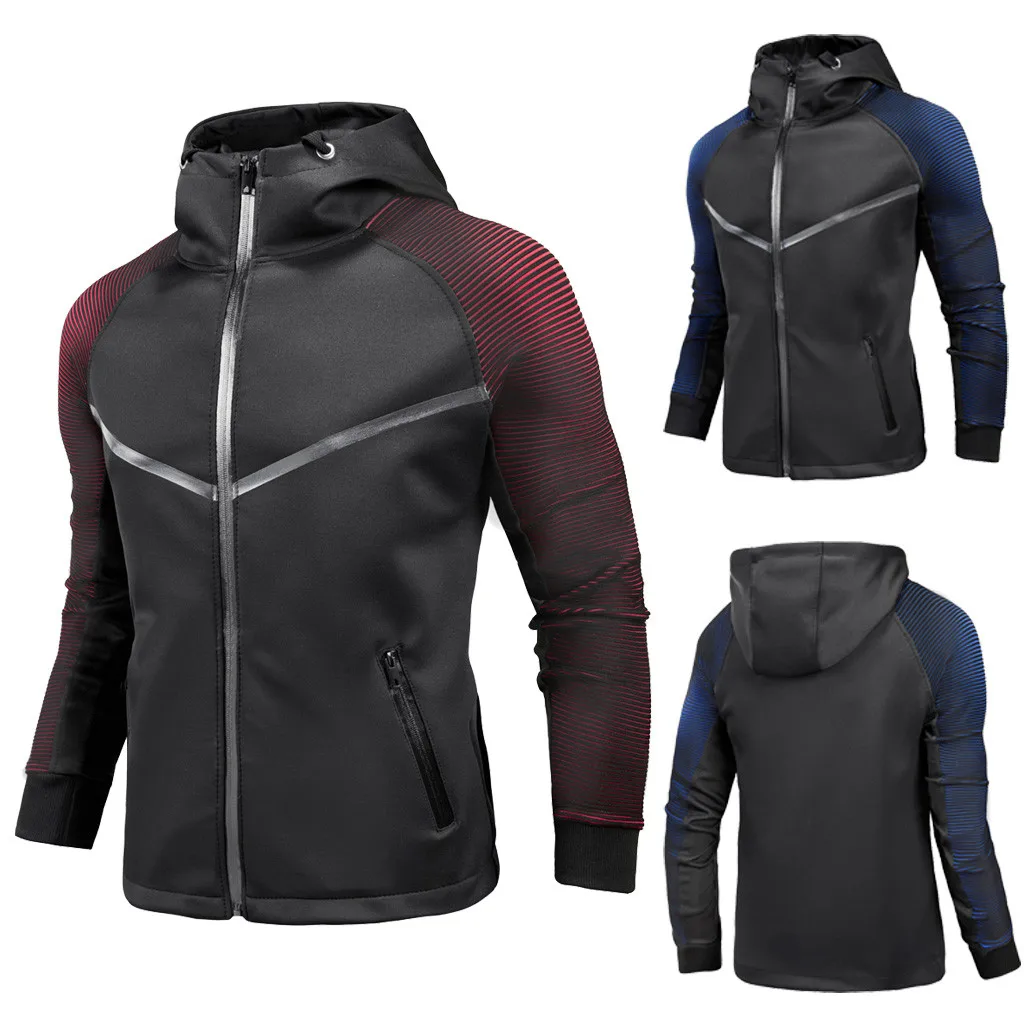 Men's Streetwear Jacket Casual Cardigan Jacket Personality Gradient Campera Hombre Racing Suit Mens Coats And Jackets New