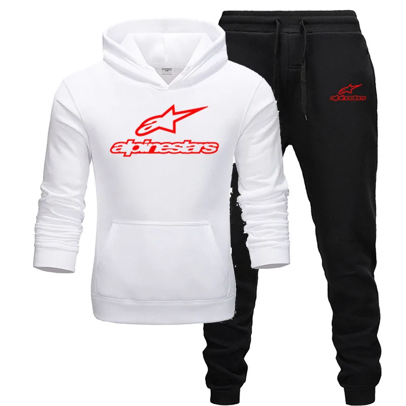 

2Pcs/Set Men's Sportswear Sets 2020 Autumn Winter Hooded Thick Male Casual Tracksuit Men 2 Piece Sweatshirt + Sweatpants Set