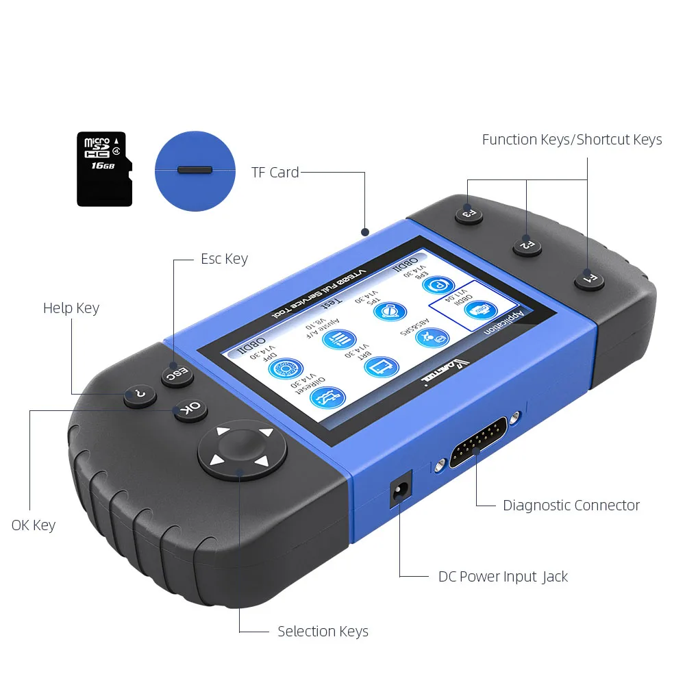 VDIAGTOOL VT600 OBD2 автомобильный инструмент Автомобильный сканер антиблокировочная
