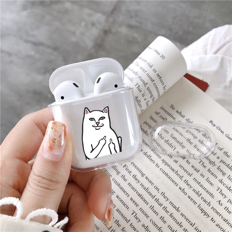 cat Чехол Marvel с изображением Капитана Америки, супергероя, чехол для Apple Airpods, Человека-паука, милый беспроводной Bluetooth чехол для наушников - Цвет: cat