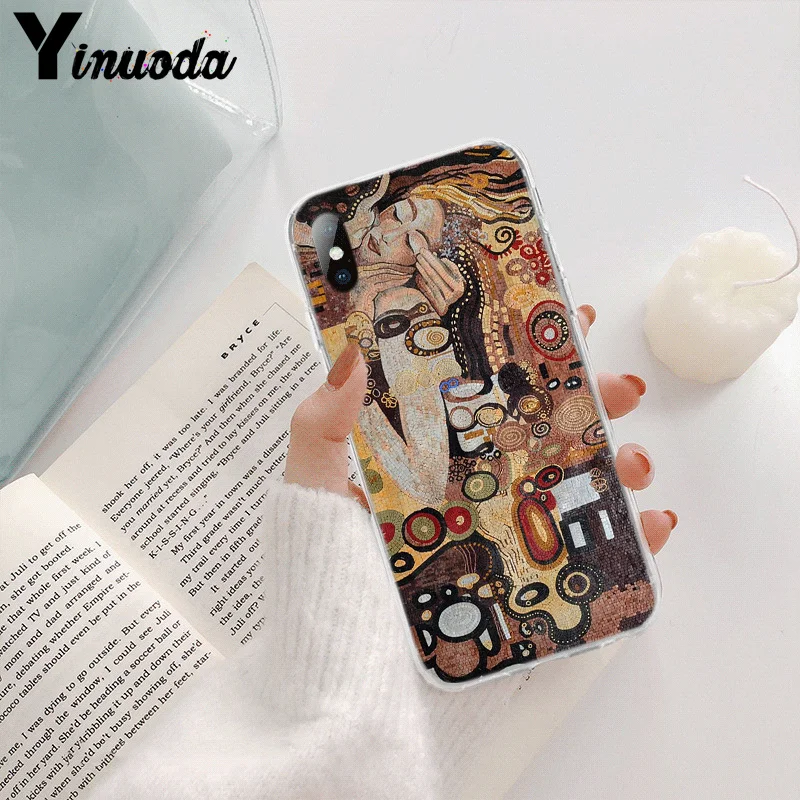Новинка чехол Yinuoda Gustav Klimt для телефона iPhone 8 7 6 6S Plus X XS MAX 5 5S SE XR 11 pro max | Мобильные