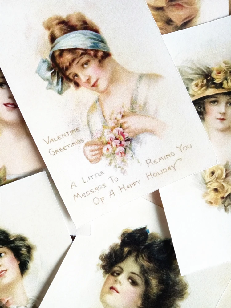 16 шт. западные ретро-наклейки с женщиной викторианская богиня наклейки для