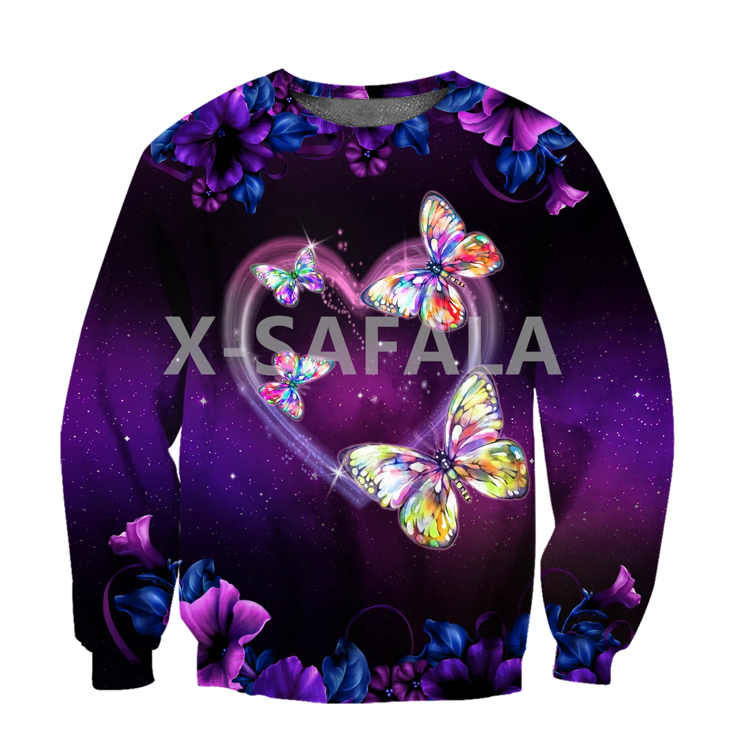 

Толстовка в стиле Триппи с бабочками и 3D принтом, мужская и женская верхняя одежда в стиле Харадзюку, пуловер на молнии, свитшот, повседневна...