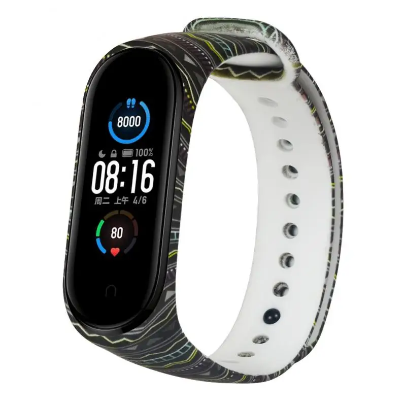 Для Xiaomi Mi Band 5 смарт-Браслет фитнес-трекер оригинальный сменный ремешок с