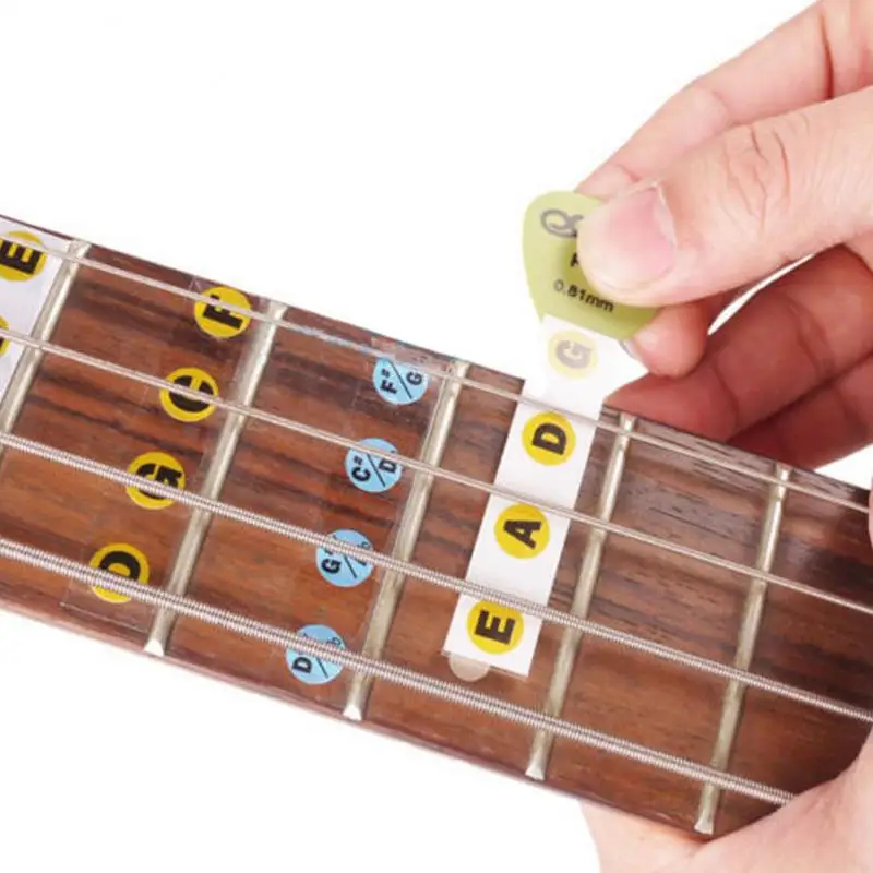 2 шт. гитарный бас-гриф шкала наклейка Fingerboard Note этикетка наклейки на Лады гитары