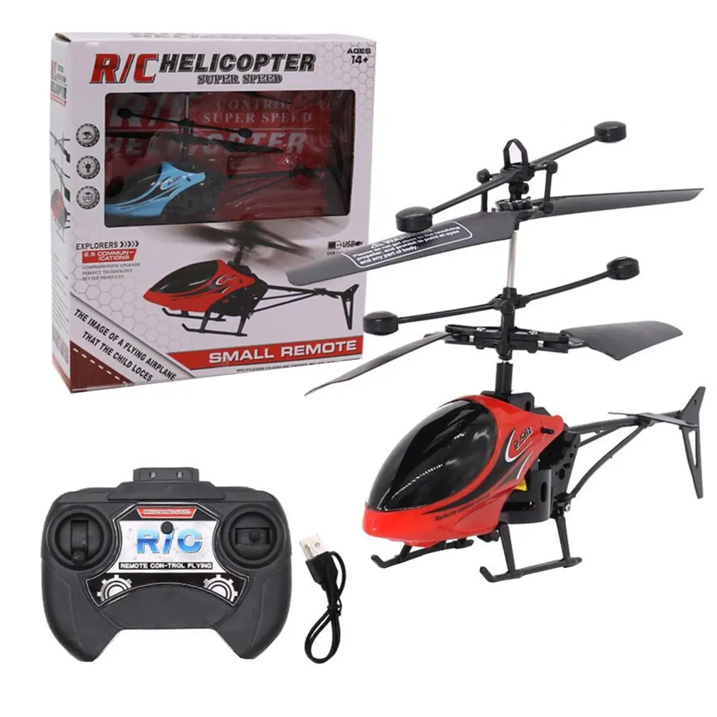 

Anti-Fall King Mini Two-Way Remote Control Aircraft Helicopter Drone Model Children Benefit Drone Model