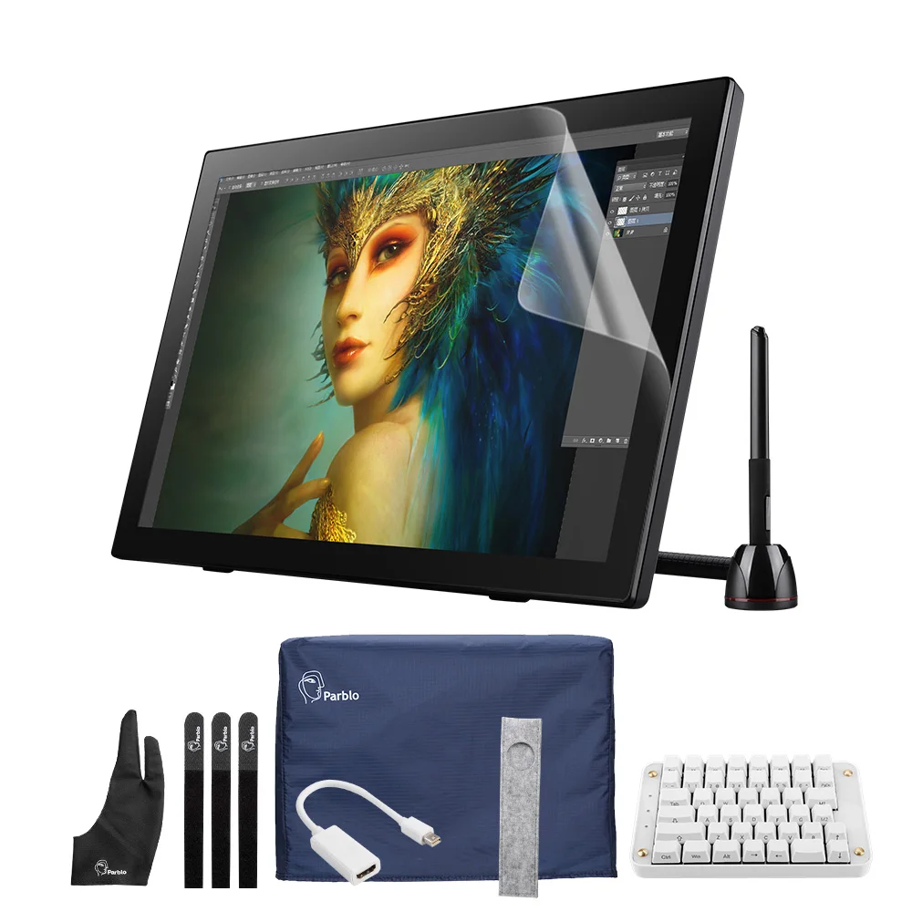Parblo Coast22 21 5 дюймовый графический планшет монитор ips ЖК-экран Беспроводная ручка