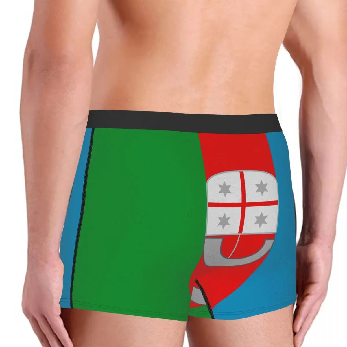 Flag Of Liguria Men's Boxer Briefs regions of Italy Humor Graphic Men's boxer leggings