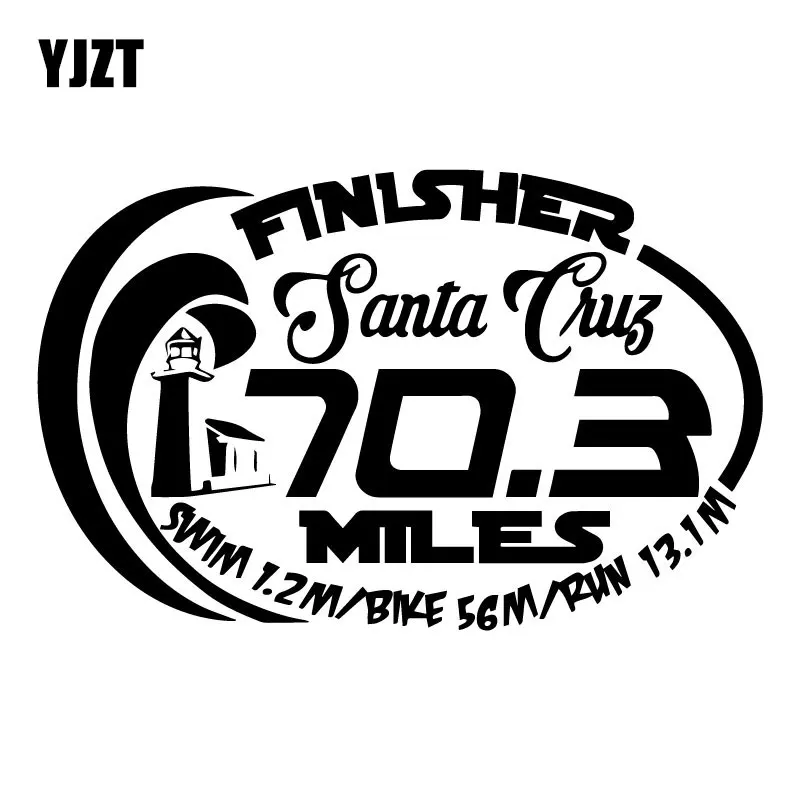 YJZT 18 см * 11 4 Ironman SantaCruz 70 3 Виниловая наклейка для триатлона отделка двери