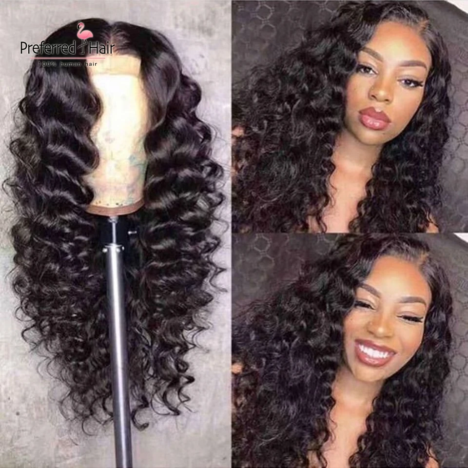 Предпочтительный HD прозрачный кружевной парик из человеческих волос 360 передний