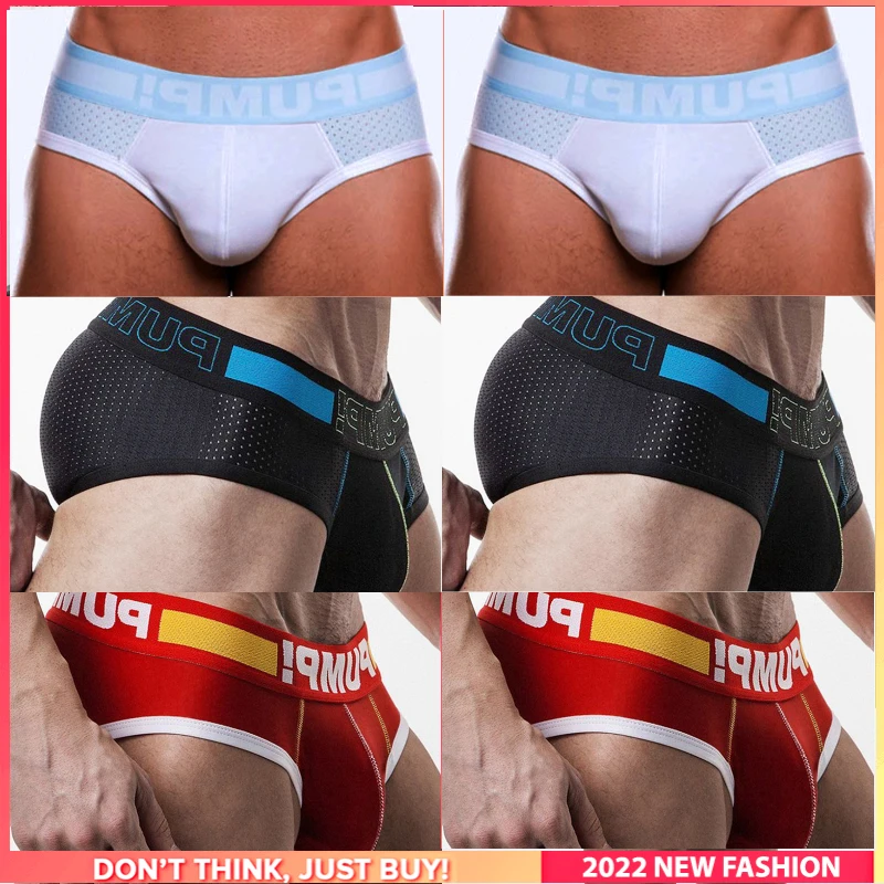 

6Pcs Hip Raise Gay Sexy Men's Panties Briefs Men Underpants Sissy Cotton Innerwear Jockstrap Underwear Man Brief Underware