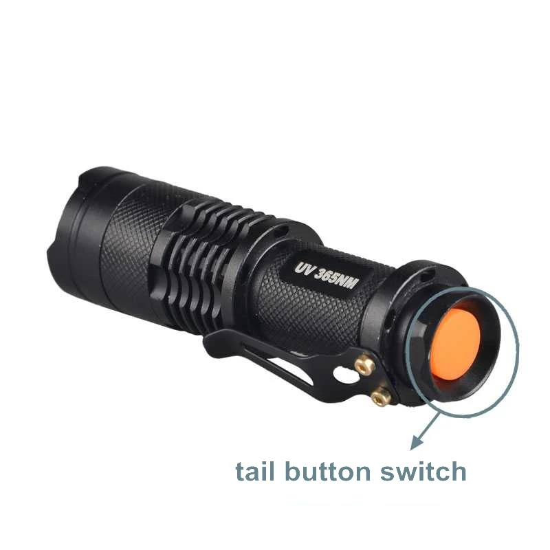 TMWT Мини Увеличить УФ фонарик Torch Light 365nm 395nm Ультрафиолетовый Blacklight лампы AA Батарея для маркера денежные средства обнаружения
