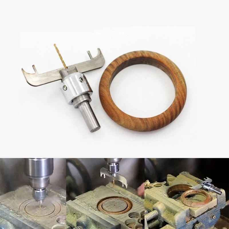 

Wooden Bracelet Ring Milling Cutter Blades, Wooden Thick Ring Maker Tool Kit for