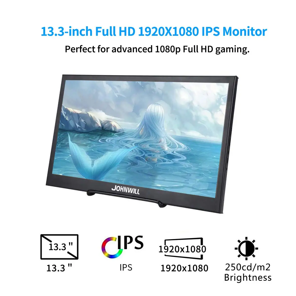 13 3 дюймов 2K Портативный монитор для PS4 Wins 7 8 10 Full HD 2560X1440 IPS Экран ультра тонкий