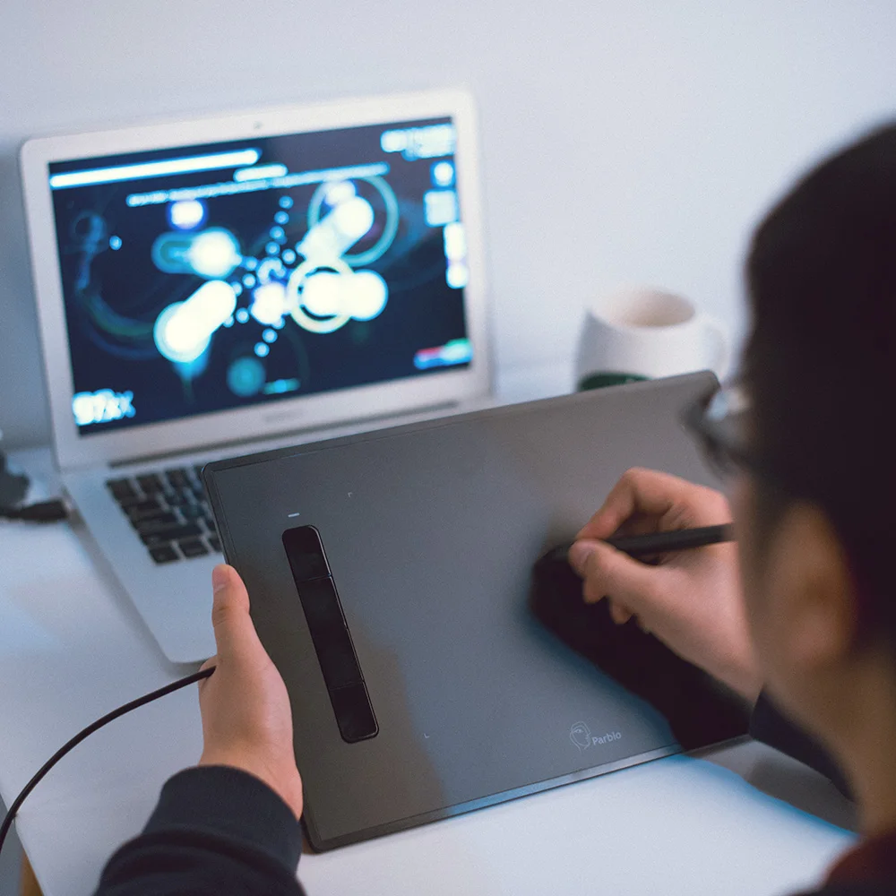 Графический планшет для рисования Parblo остров A609 с ручкой без батареи 5080 LPI