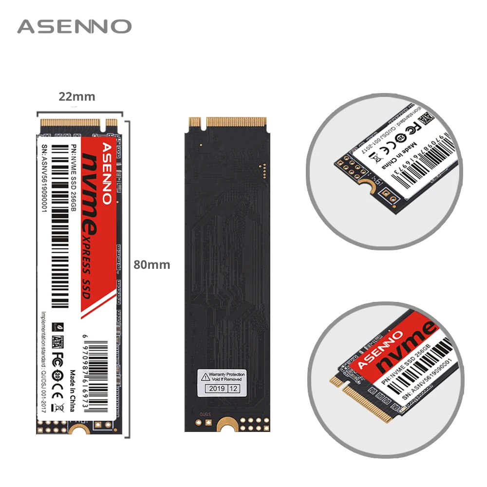 Жесткий диск Asenno M.2 ssd M2 1 ТБ PCIe NVME 120 ГБ 240 500 Гб Твердотельный накопитель 2280
