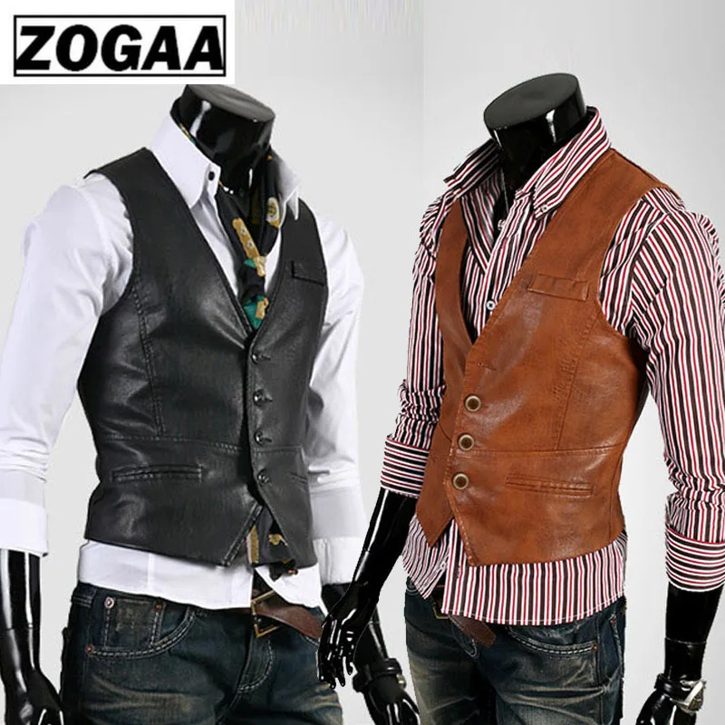 Новинка 2019 мужской жилет из искусственной кожи летняя мотоциклетная куртка без