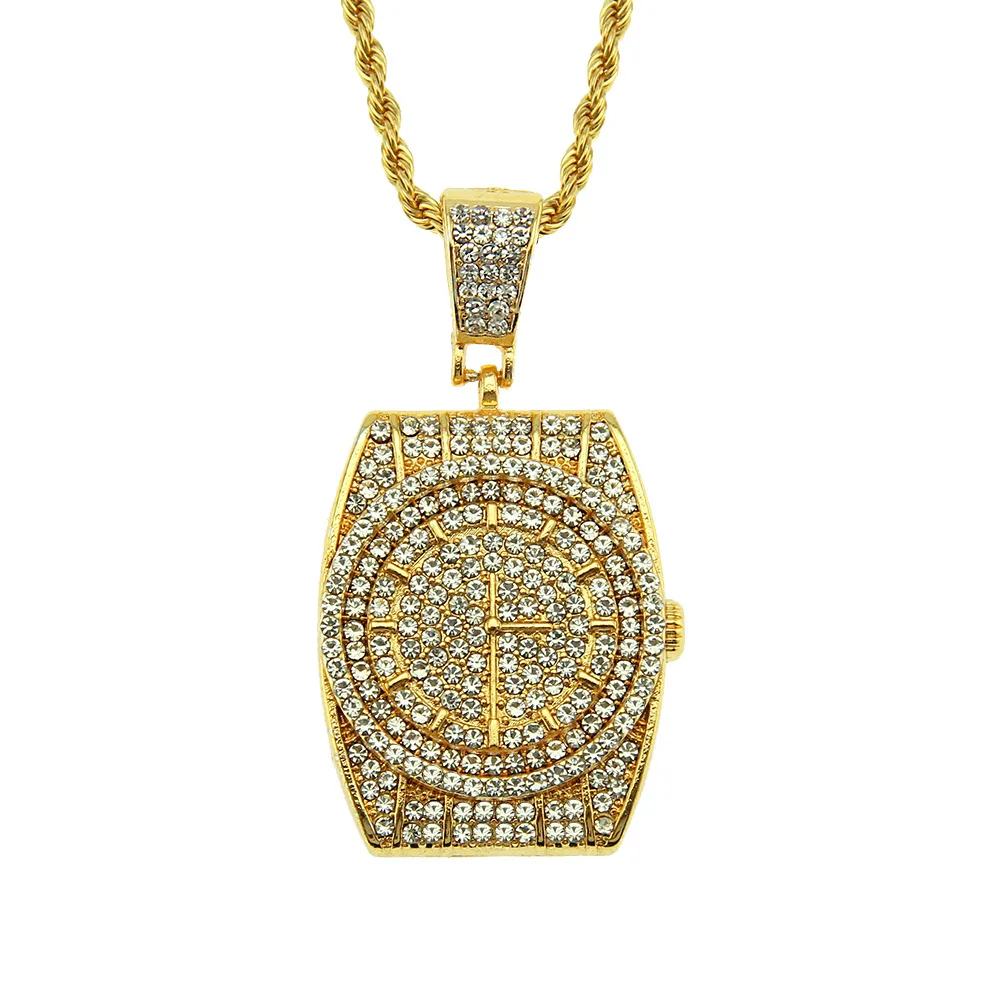 

2021 New Fashion Trend European And American Hip Hop Three-dimensional Diamond Inlaid Digital 7 Round Brand Men's Necklace