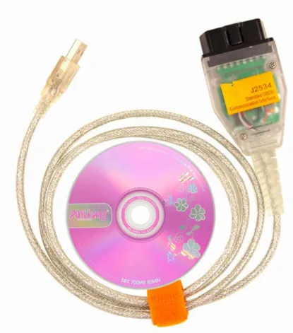 Диагностический кабель J2534 OBD OBD2 для Honda HDS MVCI OBDII диагностический PCMScan работающий