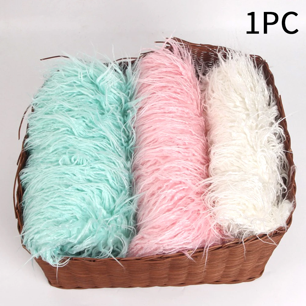 Реквизит для фотосъемки новорожденных кудрявое одеяло из искусственного меха