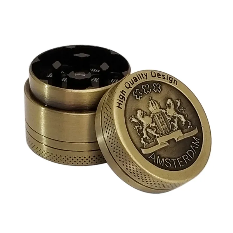 Карманная дорожная мельница AMSTERDAM Новый мини-курильница с рисунком льва 30 мм