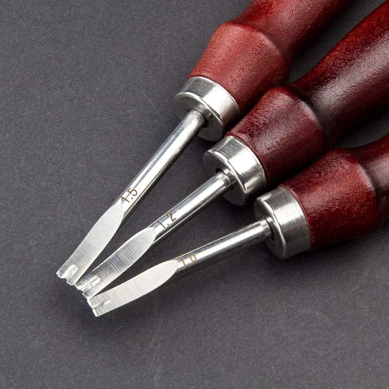 Новинка-3 шт. кожаный кромкорезчик Сделай Сам Кожа ремесло резка скошенная кожа