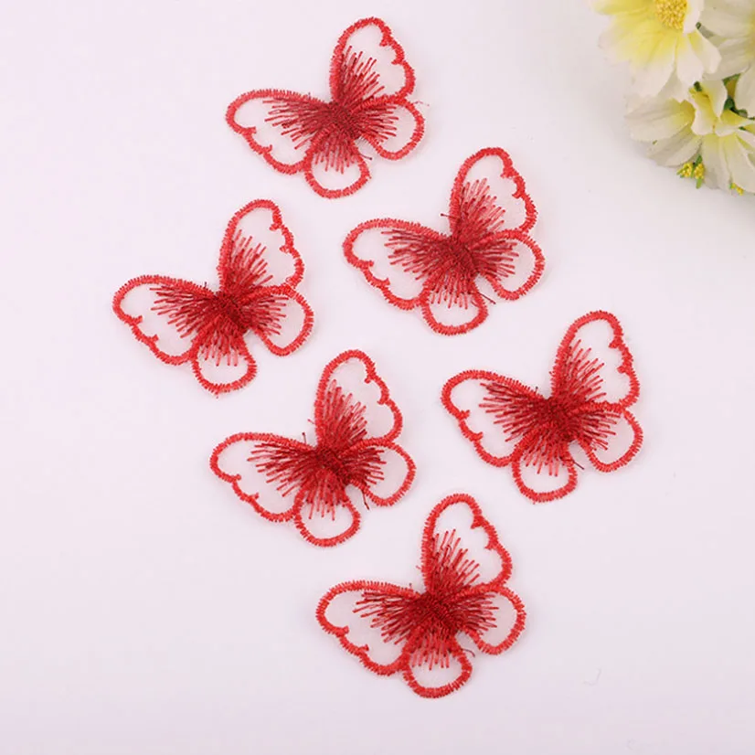 

10Pcs Embroidery Patch for Clothes Accessories Butterfly Embroidery Patches Iron On Handicraft Accessories Sewing Supplies