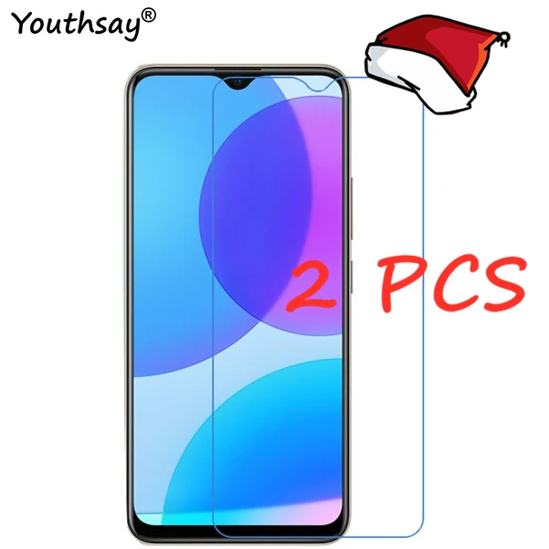Pel&iacute;cula protectora de vidrio templado para Vivo Y19, 2 piezas, vidrio protector-0