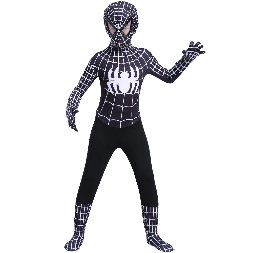 fantasia cosplay zentai anime miles morales spider costume man kids suit mask