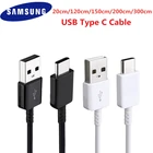 Оригинальный кабель Samsung USB 3,1 типа C 20120150200300 см кабель передачи данных для Galaxy S20 S20 Ultra S8 S9 S10 Plus Note 8 9 10 Pro A70